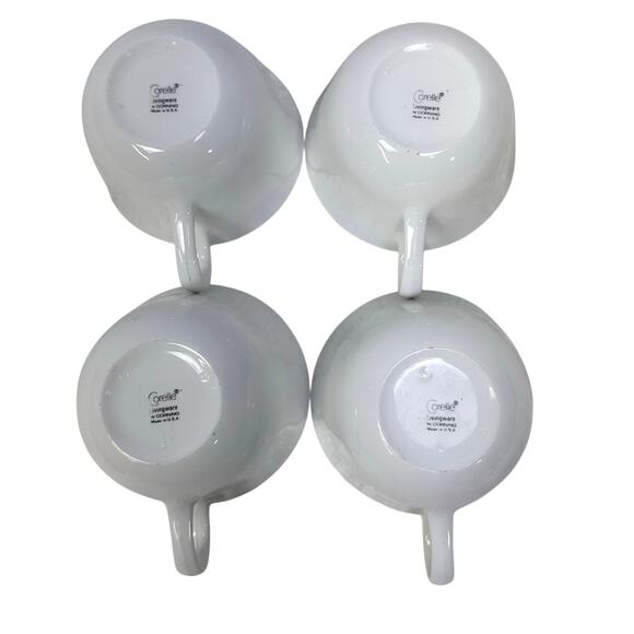 Corelle Livingware Vintage Winter Frost White Coffee Cups-Set of 4 - Picture 5 of 5